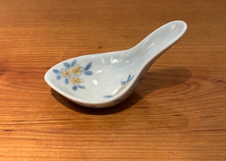 清水なお子　色絵レンゲ金木犀