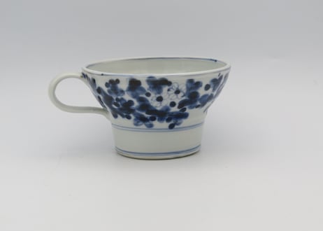 松尾貞一郎　染付磁器花のマグN2