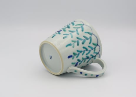 高橋宏彰　色絵磁器しだれ草マグ