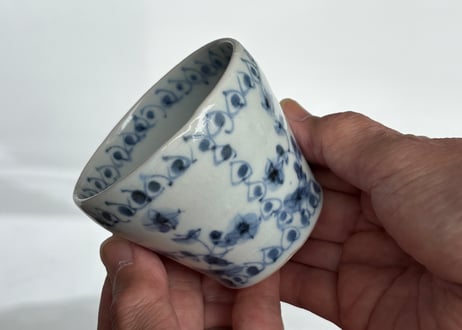 横田翔太郎　染付け半磁器フリーカップ小