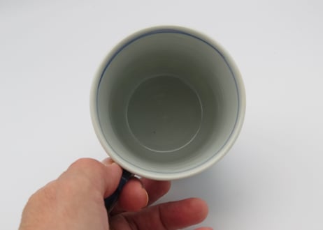 高橋宏彰　色絵磁器シマシマのマグB