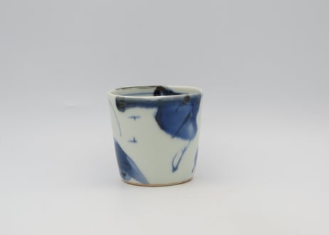 蕎麦古川章蔵　染付け磁器ちょく小鉢A