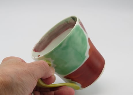 古川桜　色絵磁器色分けマグB
