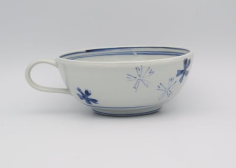松尾貞一郎　　染め付け桜スープカップT-24