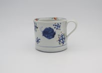 松尾貞一郎　色絵磁器花蝶マグ