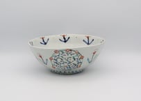 松尾貞一郎　色絵磁器五彩の中鉢