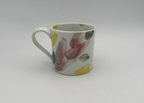古川桜　色絵磁器オリーブマグ