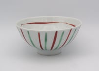 古川章蔵　色絵磁器飯碗
