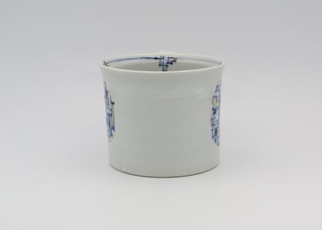 松尾貞一郎　色絵器丸紋マグ7