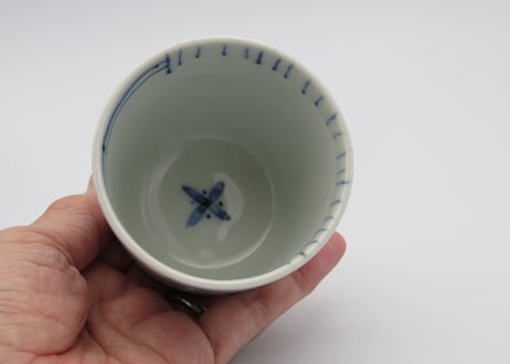 古川章蔵　染付磁器小さめの蕎麦チョコC