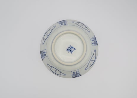 松尾貞一郎　染付磁器芙蓉手中鉢