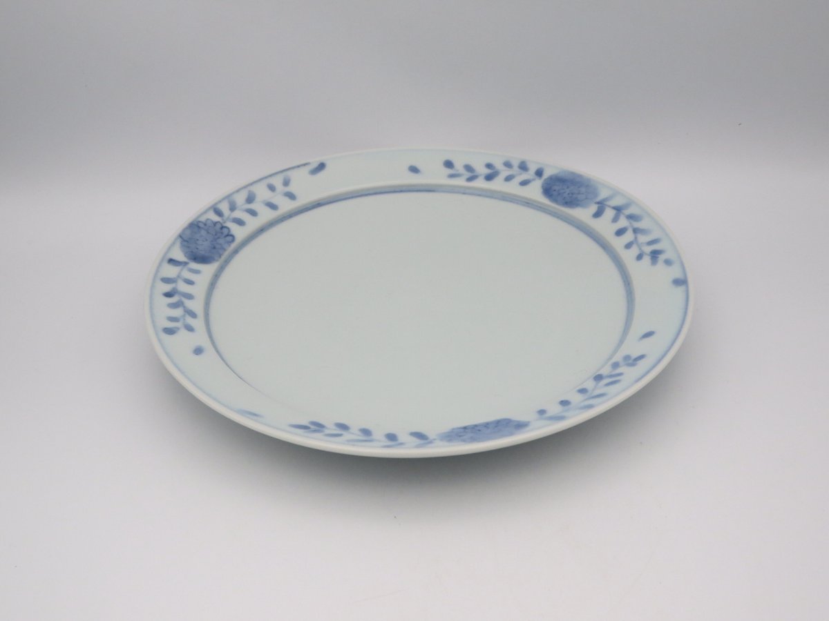 清水なお子 染付磁器花唐草皿 | 工藝舎 オンラインショップ