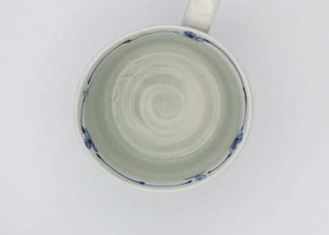 松尾貞一郎　染付磁器花紋マグ5