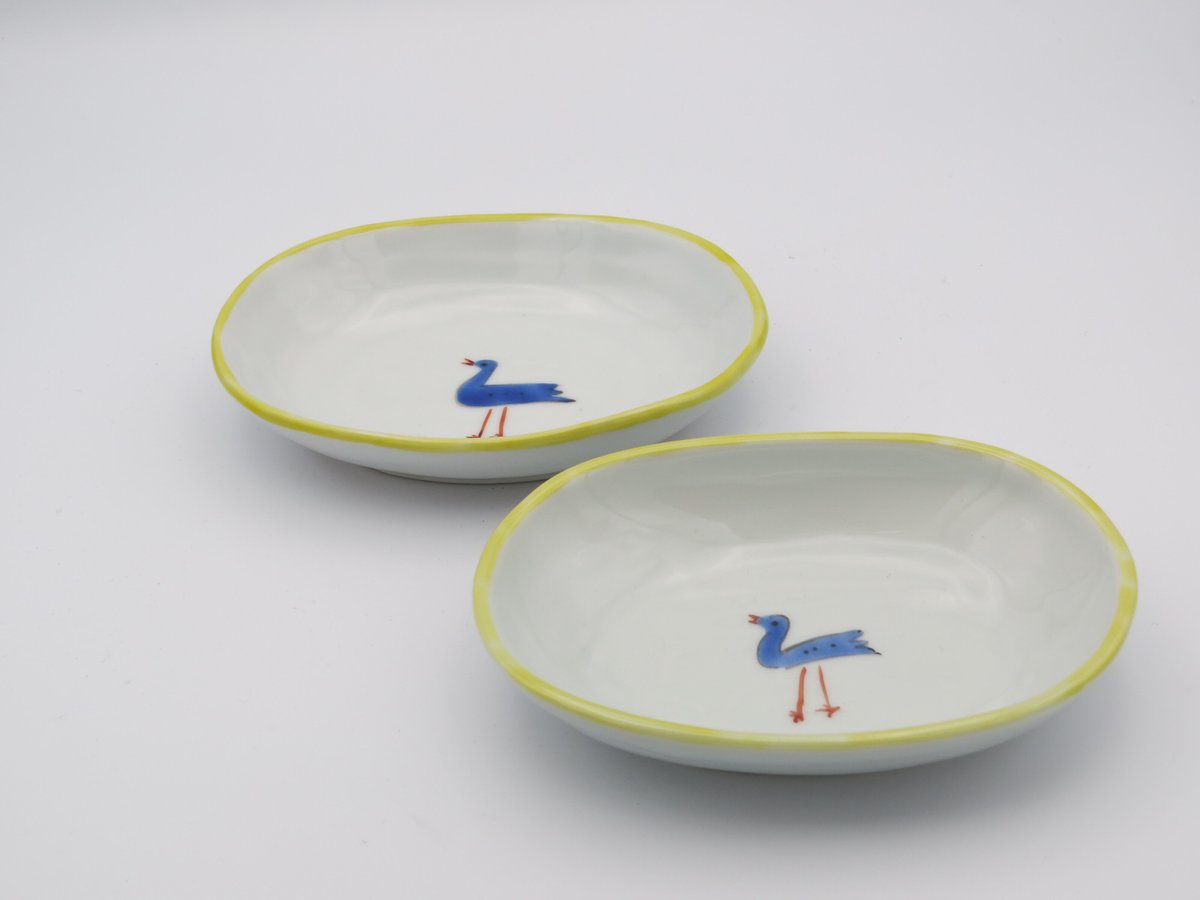 新品★古川桜 シダ文 楕円皿 2枚 波佐見焼 林九郎窯 雲絵桜花紋 楕円皿 ¥5,720 大人の焼き物