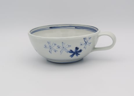 松尾貞一郎　　染め付け桜スープカップT-24