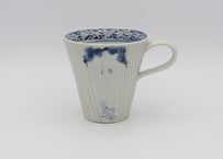 松尾貞一郎　染付け磁器凌ぎうさぎ紋マグ