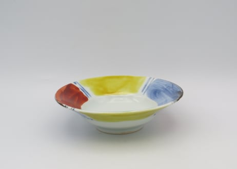 古川桜　色絵磁器４色くぼみ小鉢