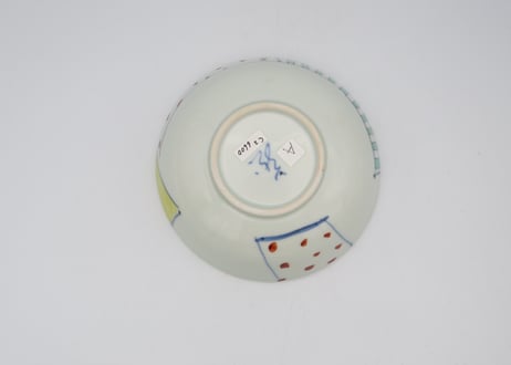 色絵点線面浅鉢A1