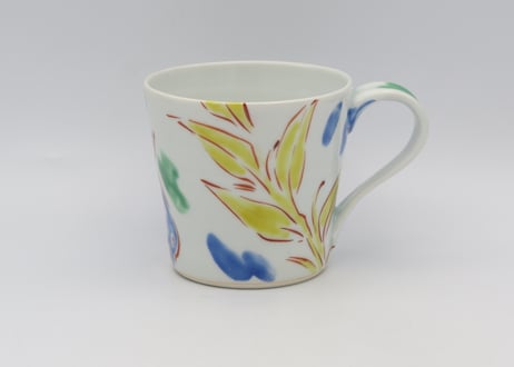 古川桜　色絵磁器ボタニカルマグC