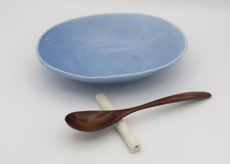 東まり子　磁器アクア釉楕円中鉢