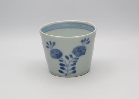 清水なお子　染め付け磁器の蕎麦猪口
