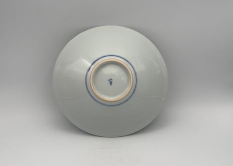 清水なお子　色絵磁器牡丹唐草6寸鉢