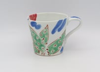 古川桜　色絵磁器ボタニカルマグF