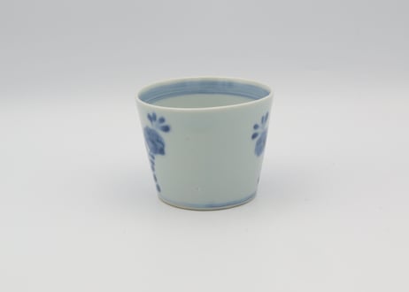 清水なお子　染め付け磁器の蕎麦猪口