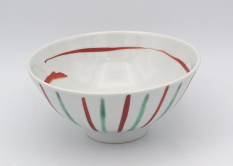 古川章蔵　色絵磁器飯碗