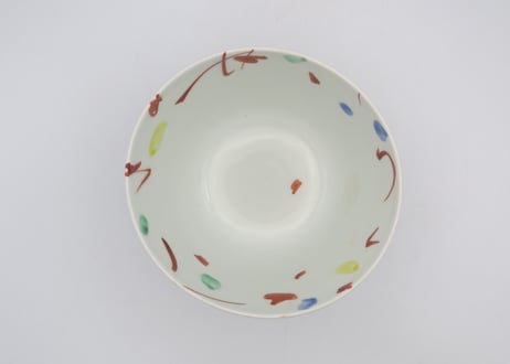 古川章蔵　色絵磁器何これ紋深鉢