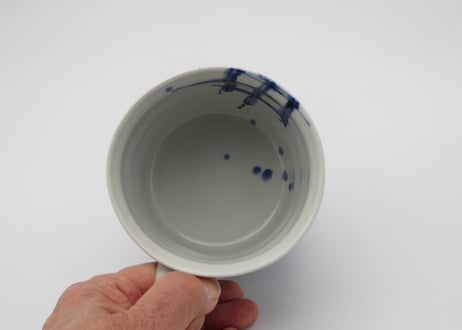 松尾貞一郎　色絵磁器幾何学紋マグ1
