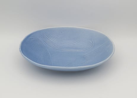 東まり子　磁器アクア釉楕円中鉢