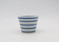 髙橋宏彰　染付け蕎麦ちょこコマ筋小鉢