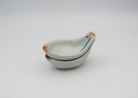 髙橋宏彰  色絵磁器花びら豆皿