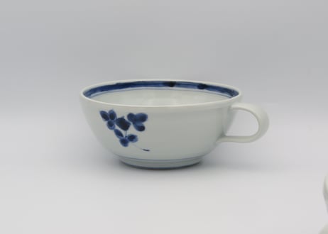 松尾貞一郎　染付け磁器スープカップT-62