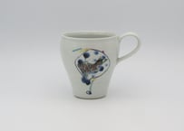 松尾貞一郎　色絵磁器マグN17