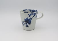 松尾貞一郎　染付磁器つる花マグ14