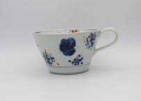 松尾貞一郎　色絵磁器花と蝶スープカップ8