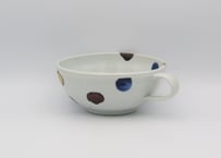 松尾貞一郎　染付け磁器スープカップT-64
