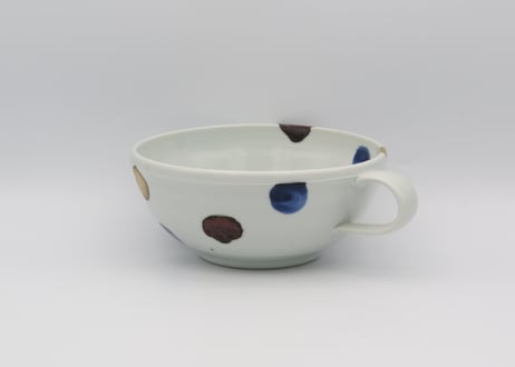 松尾貞一郎　染付け磁器スープカップT-64