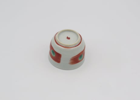 高橋宏彰　色絵磁器赤絵杯2