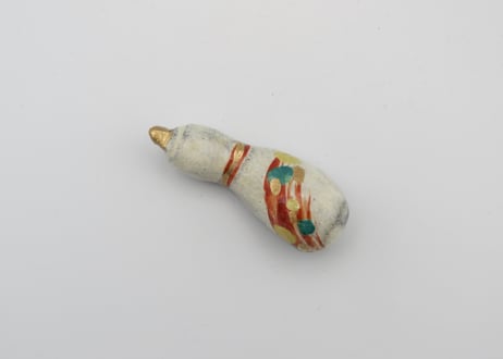 東まりこ　赤絵陶器箸置き