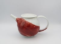松尾貞一郎　色絵磁器赤絵のポット