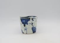 蕎麦古川章蔵　染付け磁器ちょく小鉢B