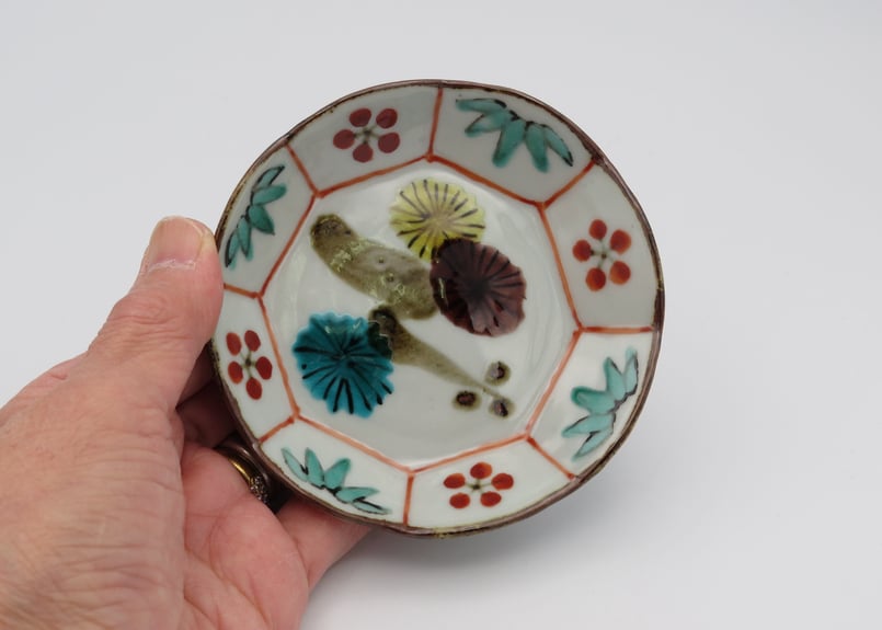 高橋宏彰 色絵磁器松竹梅八角小皿 | 工藝舎 オンラインショップ
