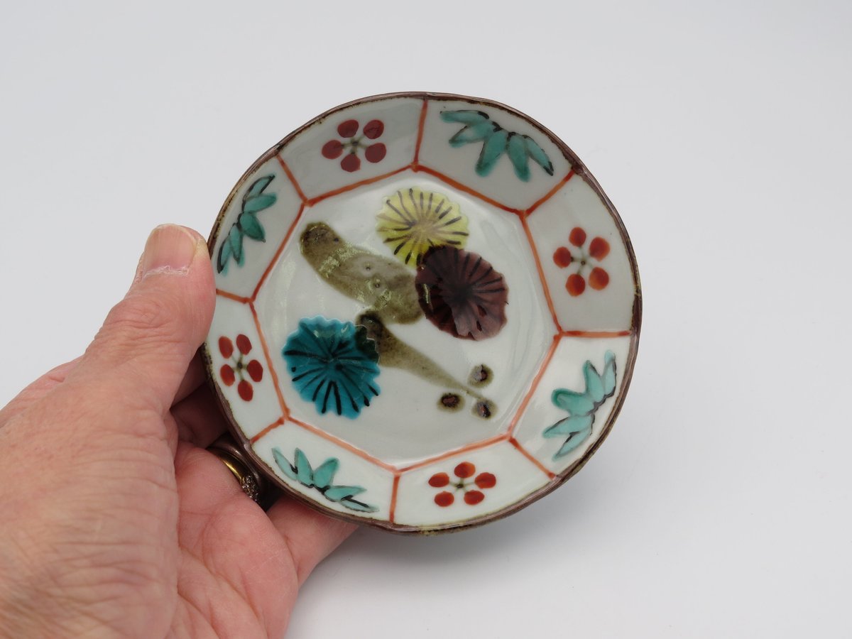 高橋宏彰 色絵磁器松竹梅八角小皿 | 工藝舎 オンラインショップ