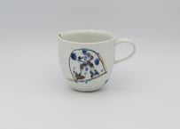 松尾貞一郎　色絵磁器金入りマグN16
