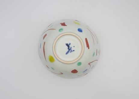 古川章蔵　色絵磁器何これ紋深鉢
