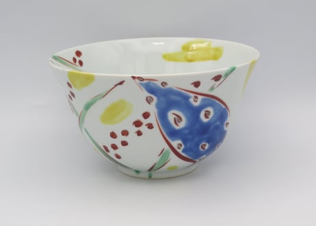 古川桜　色絵磁器ボタニカル麺鉢B