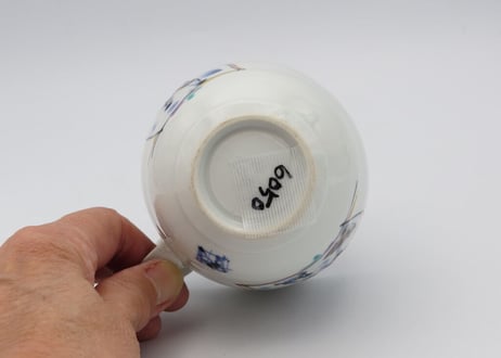 松尾貞一郎　色絵磁器金入りマグN16